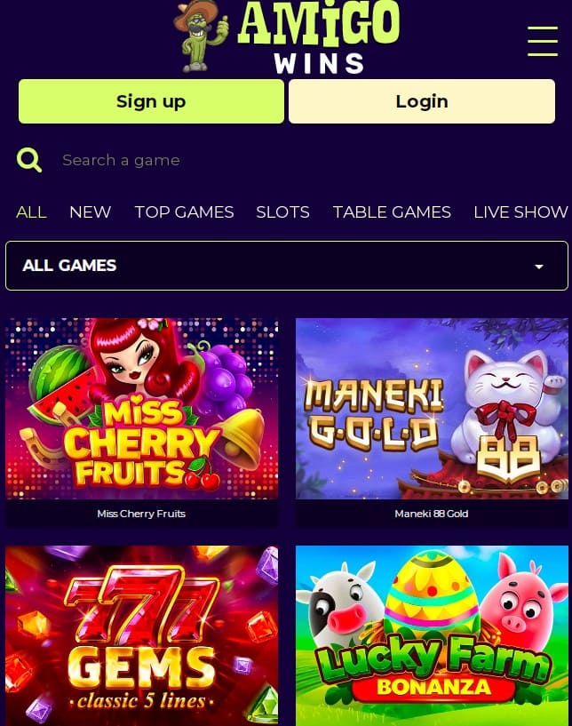 Amigo Wins Casino Online Slots Discover the Thrill of Winning